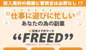 FREED(フリード)丨合同会社MAILは、<font color="#ff1e00">怪しいビジネスなのか!?</font><b><span class="sc_marker">評判・口コミ・内容など実態を調べてみました。</span></b>